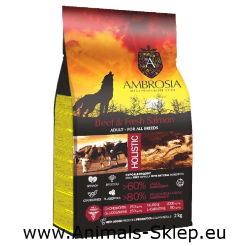 Ambrosia wołowina łosoś 2kg