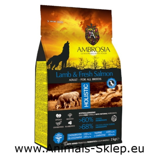 Ambrosia jagnięcina i łosoś 2kg
