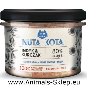 Happy Snacky Nuta Kota indyk i kurczak słoik 200g