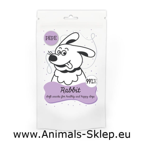 Paka Zwierzaka Pepe Mini Chunkies Rabbit królik 70g