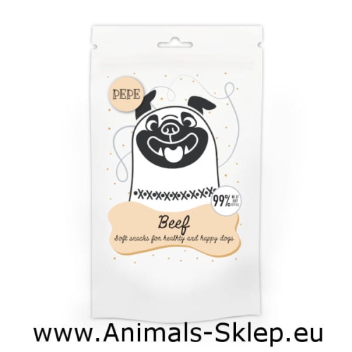 Paka Zwierzaka Pepe Mini Chunkies Beef wołowina 80g