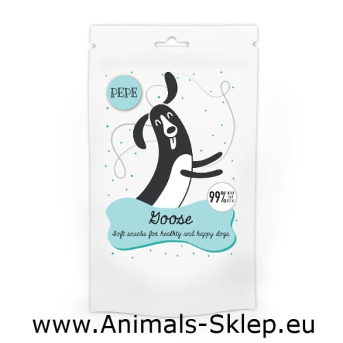 Paka Zwierzaka Pepe Mini Chunkies Goose Gęś 80g