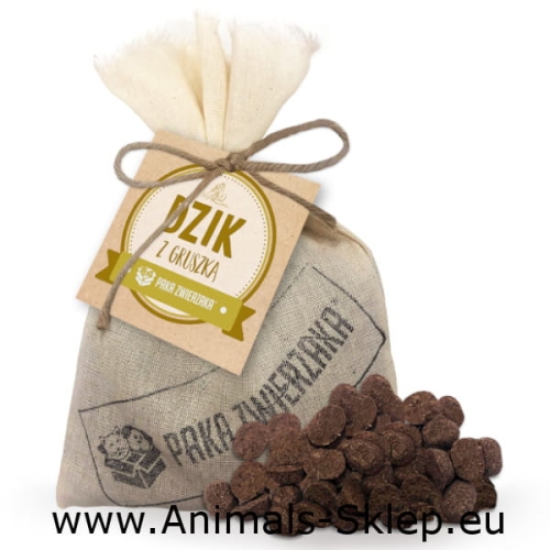 Paka Zwierzaka naturalne ciastka dzik gruszka 200g