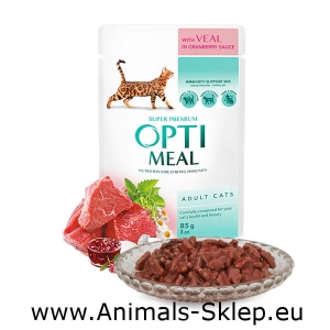 OptiMeal cielęcina w sosie żurawinowym 85g