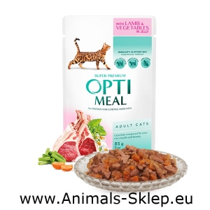 OptiMeal jagnięcina z warzywami w galarecie 85g