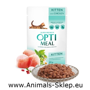 OptiMeal kitten z kurczakiem  85g