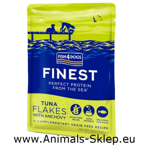 Fish4Dogs Filety Tuńczyk z Anchois 100g