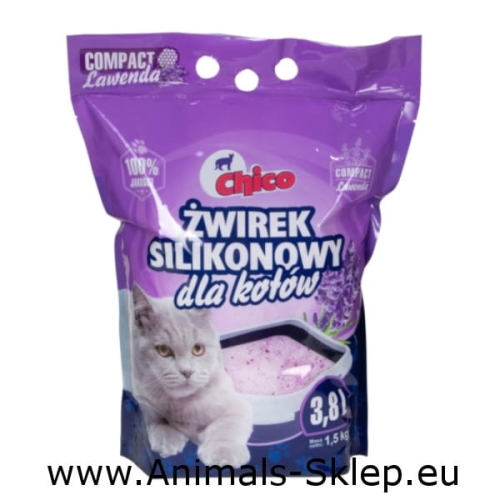 Chico żwirek silikonowy compact lawendowy 3,8l