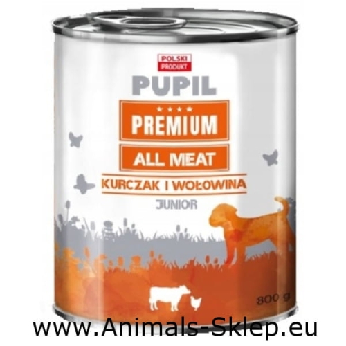 Pupil Premium All Meat Junior kurczak wołowina 800g