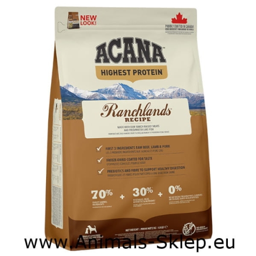 Acana Highest Protein Ranchlands Dog 2kg