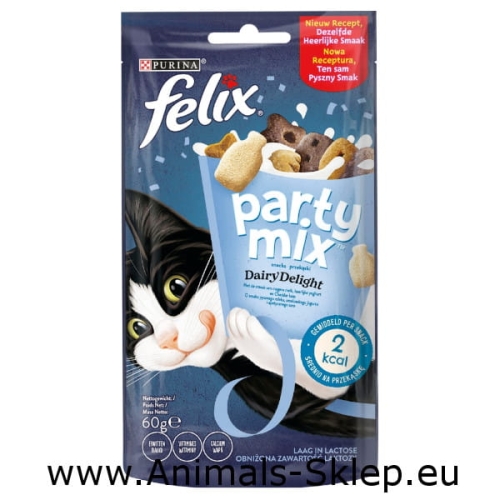 Felix Party Mix Dairy Delight Milks 60g przysmak dla kota