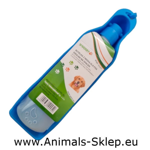 Yarro butelka z miską turystyczną dla psa 500ml poidełko