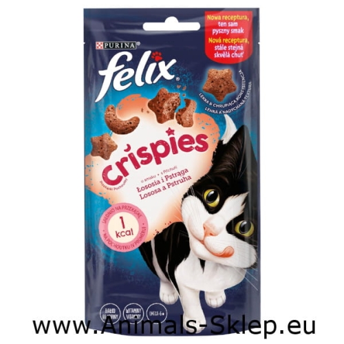 Felix Crispies łosoś pstrąg 45g przysmak dla kota
