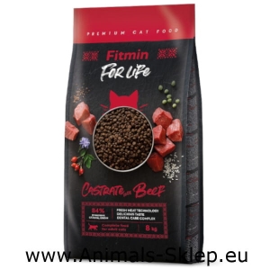 Fitmin For Life Cat Castrate Beef 8kg