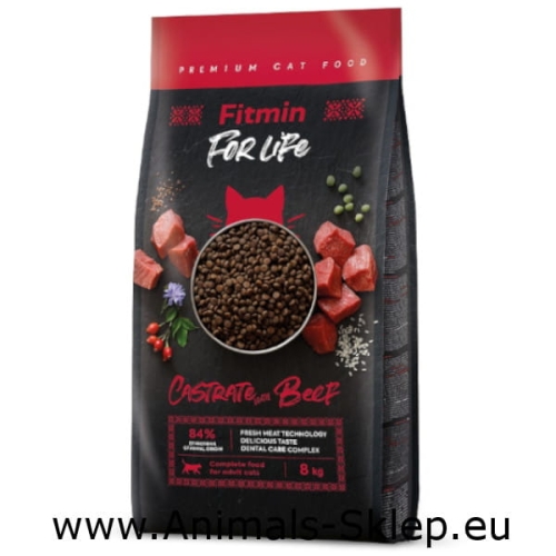 Fitmin For Life Cat Castrate Beef 8kg