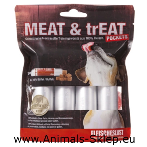 MeatLove Dog Meat & Treat Buffalo 4x40g bizon