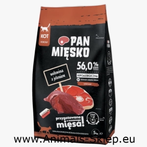 Pan Mięsko dla kota wołowina z jeleniem M 5kg
