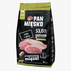 Pan Mięsko dla kota indyk z gęsią S 10kg