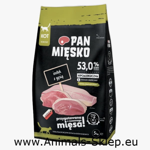 Pan Mięsko dla kota indyk z gęsią S 5kg