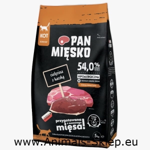Pan Mięsko dla kota cielęcina z kaczką M 5kg