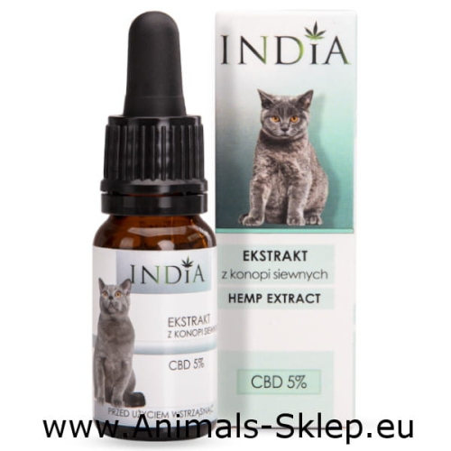 India Cosmetics olejek Ekstrakt CBD 5% 10ml dla kotów