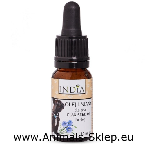 India Cosmetics olej lniany dla psów 10ml