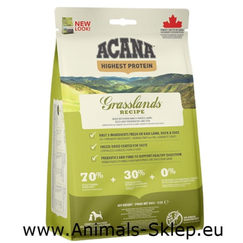 Acana Highest Protein Grasslands Dog 340g