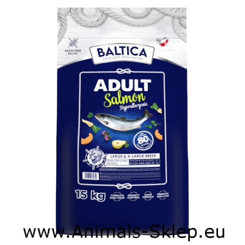 Baltica Hypoallergenic Adult Large Łosoś 15kg
