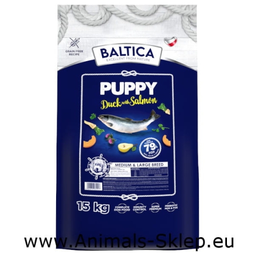 Baltica Puppy Kaczka Łosoś Medium Large 15kg