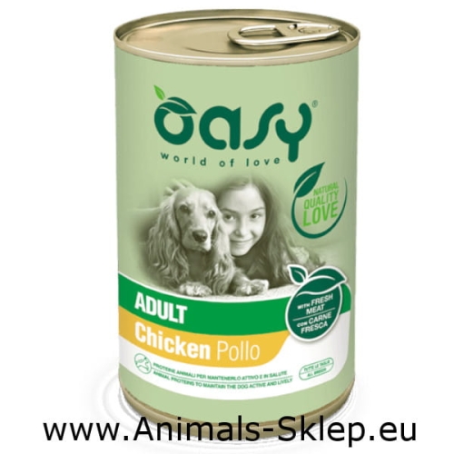 Oasy Lifestage Pate Adult kurczak 400g