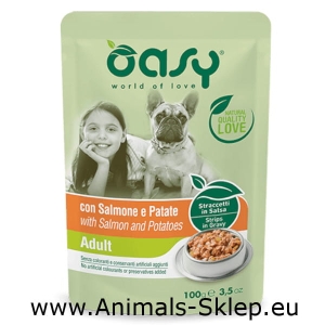 Oasy Stripsy w sosie Adult łosoś 100g