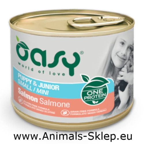 Oasy One Protein Pate Mini Puppy Łosoś 200g