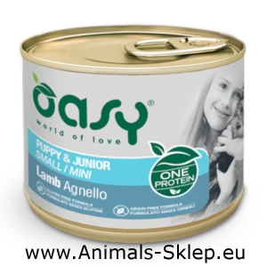 Oasy One Protein Pate Mini Puppy Jagnięcina 200g