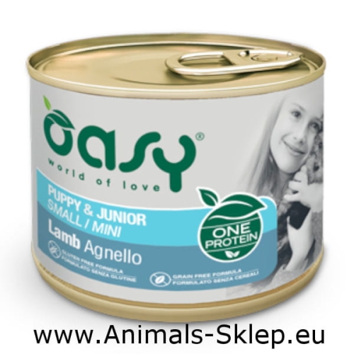 Oasy One Protein Pate Mini Puppy Jagnięcina 200g