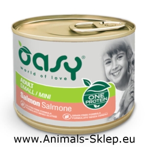 Oasy One Protein Pate Mini Adult łosoś 200g