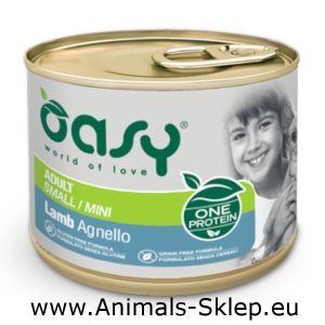 Oasy One Protein Pate Mini Adult jagnięcina 200g