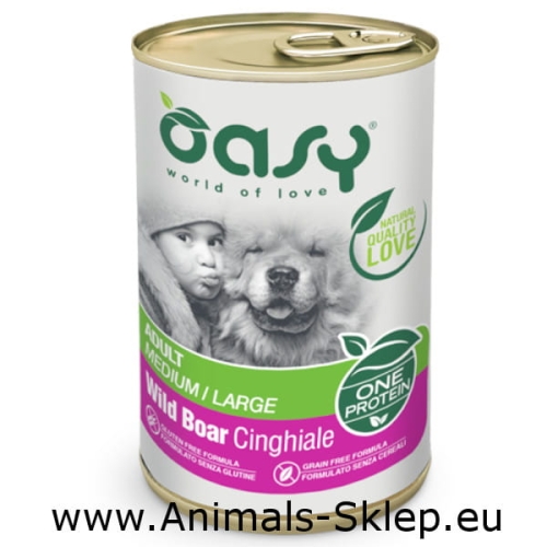 Oasy One Protein Pate Adult dziczyzna 400g