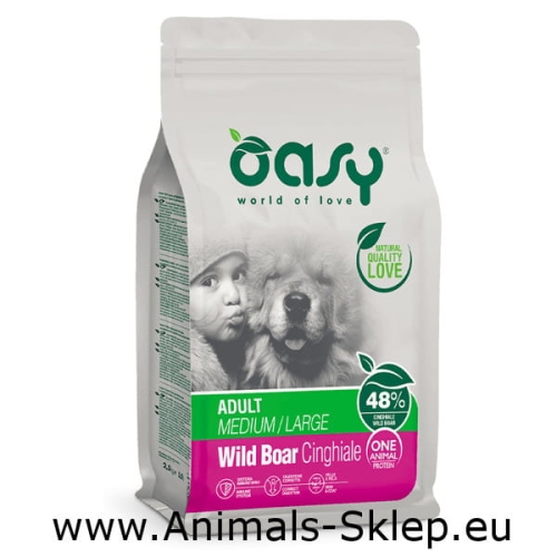 Oasy One Protein Medium Large Adult dzik 12kg