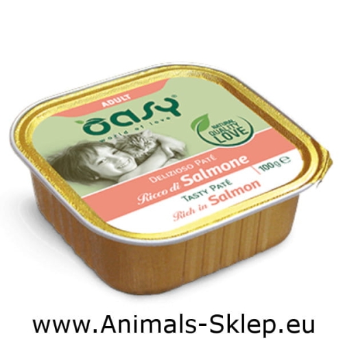 Oasy Deliziozo Pate dla kota Adult łosoś 100g
