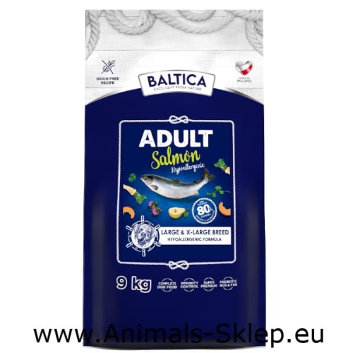 Baltica Hypoallergenic Adult Large Łosoś 9kg