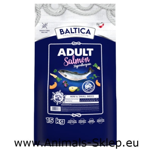 Baltica Hypoallergenic Adult Small Mini Łosoś 15kg
