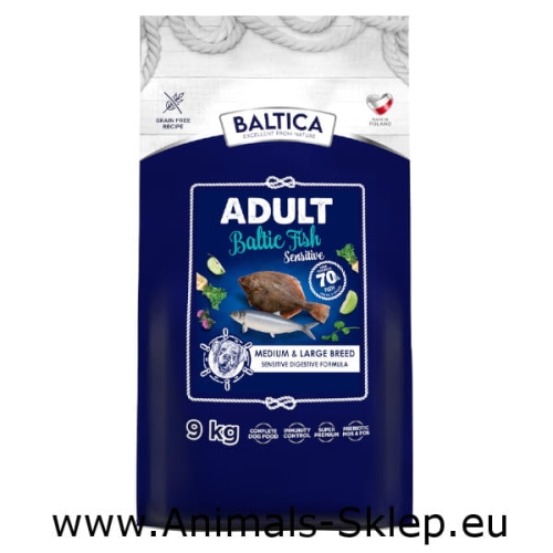 Baltica Sensitive z rybami bałtyckimi Medium Large 9kg