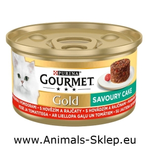 Gourmet Gold Savoury Cake z wołowiną i pomidorami 85g