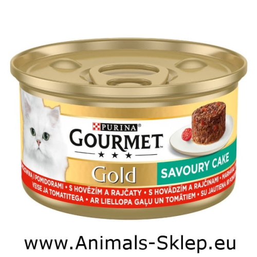 Gourmet Gold Savoury Cake z wołowiną i pomidorami 85g