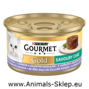 Gourmet Gold Savoury Cake z jagnięciną i fasolą 85g