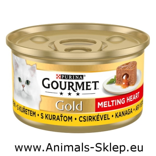 Gourmet Gold Melting heart mus z kurczakiem 85g