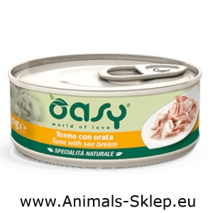 Oasy Natural tuńczyk dorada puszka dla kota 150g