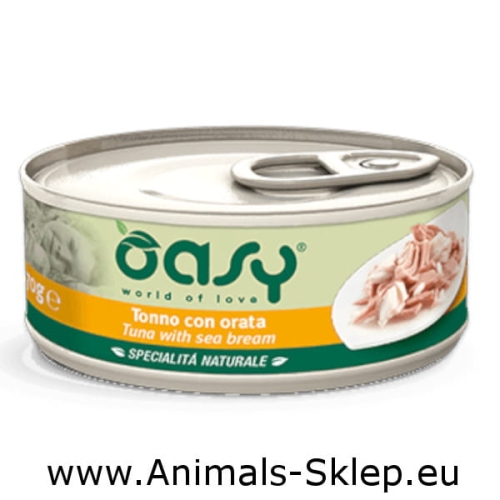 Oasy Natural tuńczyk dorada puszka dla kota 150g