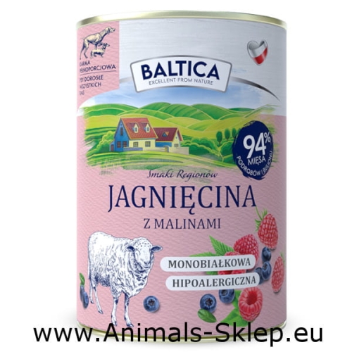 Baltica Smaki Regionów Jagnięcina Maliny 400g