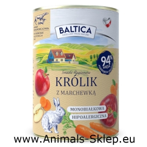 Baltica Smaki Regionów Królik Marchewka 400g